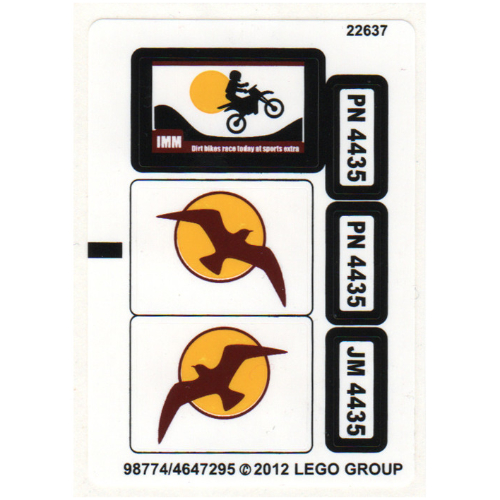 Sticker Sheet for Set 4435-1 ([No Color/Any Color])