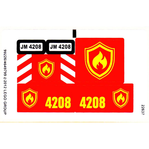 Sticker Sheet for Set 4208-1 ([No Color/Any Color])