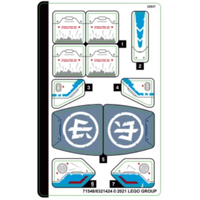 Sticker Sheet for Set 71738-1 ([No Color/Any Color])