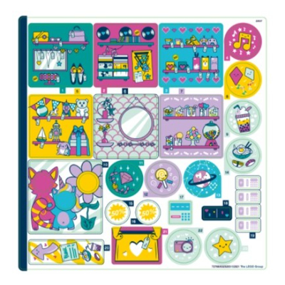 Sticker Sheet for Set 41450-1 ([No Color/Any Color])