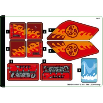 Sticker Sheet for Set 80019-1 ([No Color/Any Color])