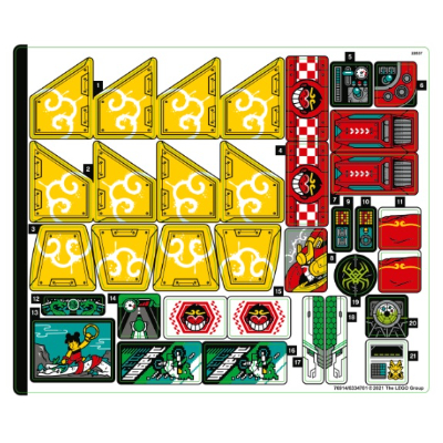Sticker Sheet for Set 80023-1 ([No Color/Any Color])