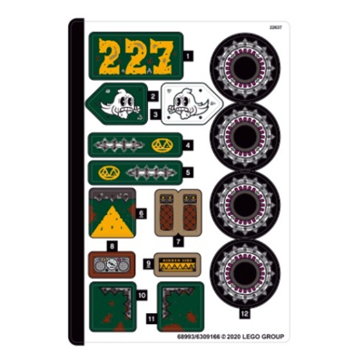 Sticker Sheet for Set 70434-1 ([No Color/Any Color])