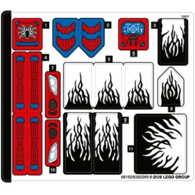 Sticker Sheet for Set 76151-1 ([No Color/Any Color])