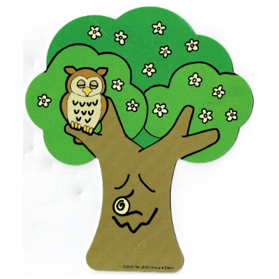 Backdrop for Set 3615-2 / 9131-1, Tree, Daytime / Nighttime ([No Color/Any Color])