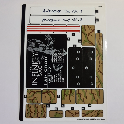 Sticker Sheet for Set 76217-1 ([No Color/Any Color])
