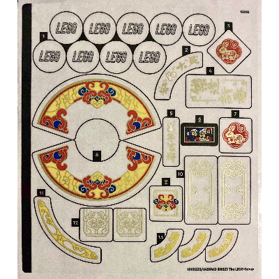 Sticker Sheet for Set 80111-1 ([No Color/Any Color])