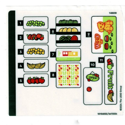 Sticker Sheet for Set 40684-1 ([No Color/Any Color])