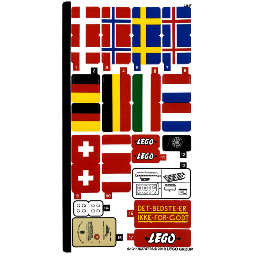 Sticker Sheet for Set 4000034-1 ([No Color/Any Color])