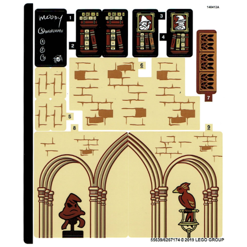 Sticker Sheet 1 for Set 75948-1 ([No Color/Any Color])