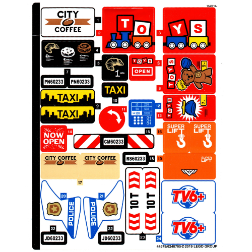Sticker Sheet for Set 60233-1 ([No Color/Any Color])