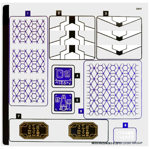 Sticker Sheet for Set 76103-1 ([No Color/Any Color])
