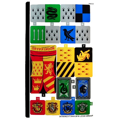 Sticker Sheet for Set 75956-1 ([No Color/Any Color])