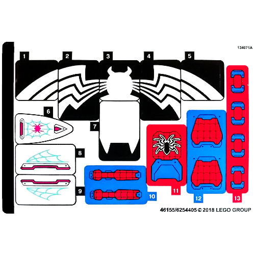 Sticker Sheet for Set 76115-1 ([No Color/Any Color])