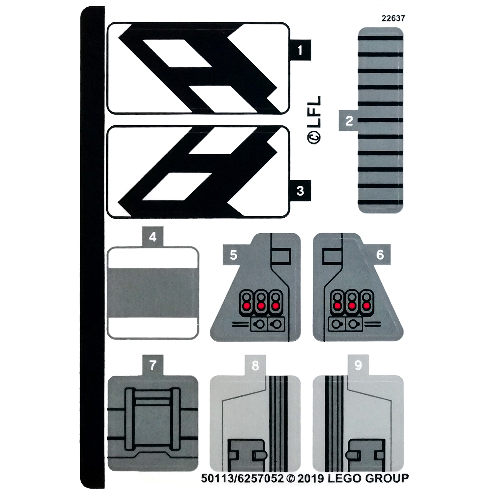 Sticker Sheet for Set 75242-1 ([No Color/Any Color])