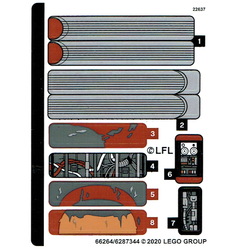Sticker Sheet for Set 75271-1 ([No Color/Any Color])