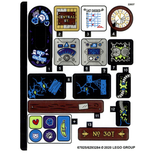 Sticker Sheet for Set 70430-1 ([No Color/Any Color])
