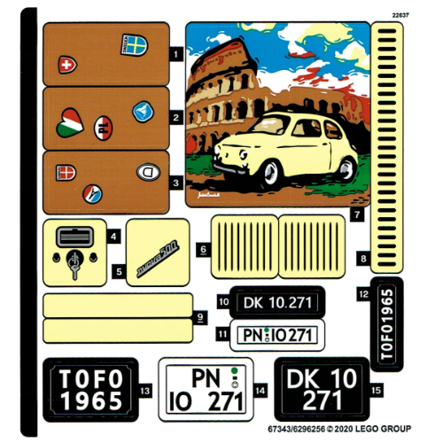 Sticker Sheet for Set 10271-1 ([No Color/Any Color])
