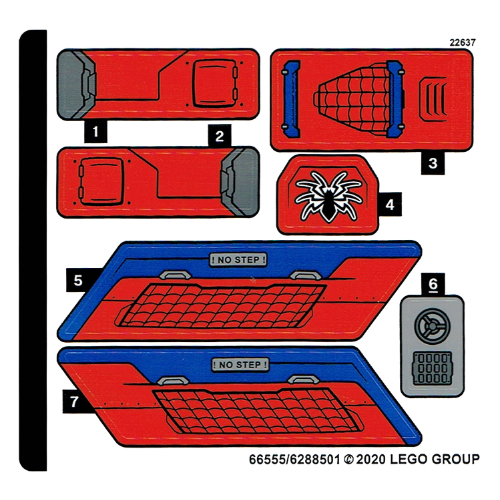 Sticker Sheet for Set 76150-1 ([No Color/Any Color])
