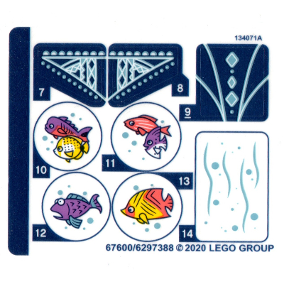 Sticker Sheet 1 for Set 43183-1 ([No Color/Any Color])