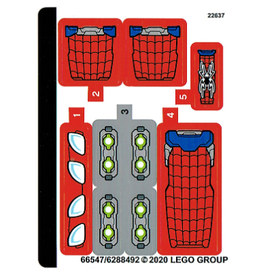 Sticker Sheet for Set 76148-1 ([No Color/Any Color])
