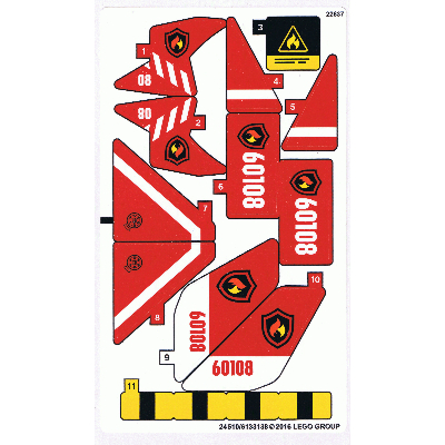 Sticker Sheet for Set 60108-1 ([No Color/Any Color])