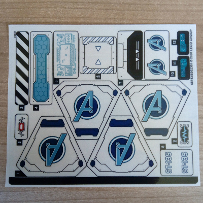 Sticker Sheet for Set 76153-1 ([No Color/Any Color])