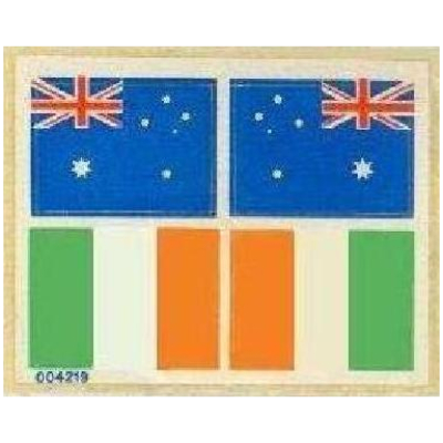 Sticker Sheet for Set 939-1 with flags for AU, IE ([No Color/Any Color])