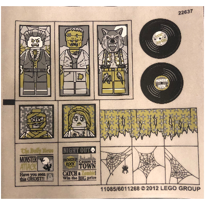 Sticker Sheet for Set 10228-1 ([No Color/Any Color])