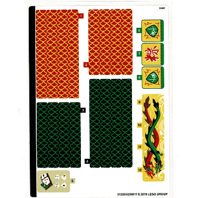 Sticker Sheet for Set 80103-1 ([No Color/Any Color])