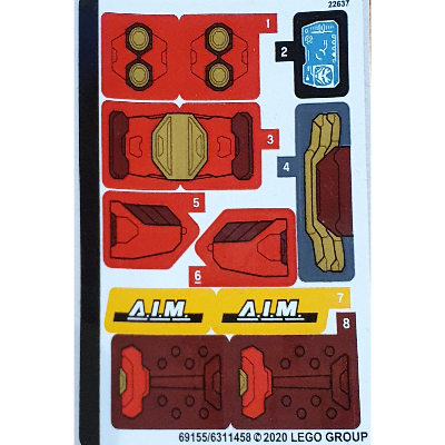 Sticker Sheet for Set 76164-1 ([No Color/Any Color])