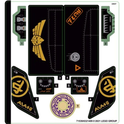 Sticker Sheet for Set 71736-1 ([No Color/Any Color])