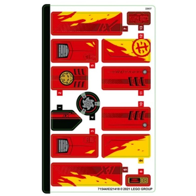 Sticker Sheet for Set 71737-1 ([No Color/Any Color])