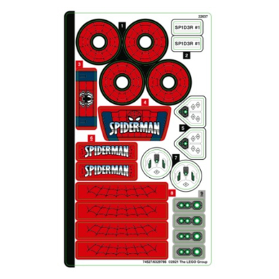 Sticker Sheet for Set 76174-1 ([No Color/Any Color])