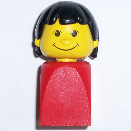 Basic Figure Finger Puppet Female [Red, Black Hair] ([No Color/Any Color])