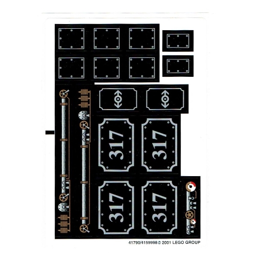 Sticker Sheet for Sets 4534-1, 4186868-1, 10205-1 ([No Color/Any Color])