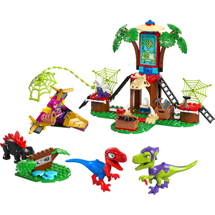 Spidey and Gobby's Raptor Battle at Tree House HQ