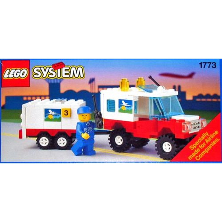 Airline Maintenance Vehicle with Trailer
