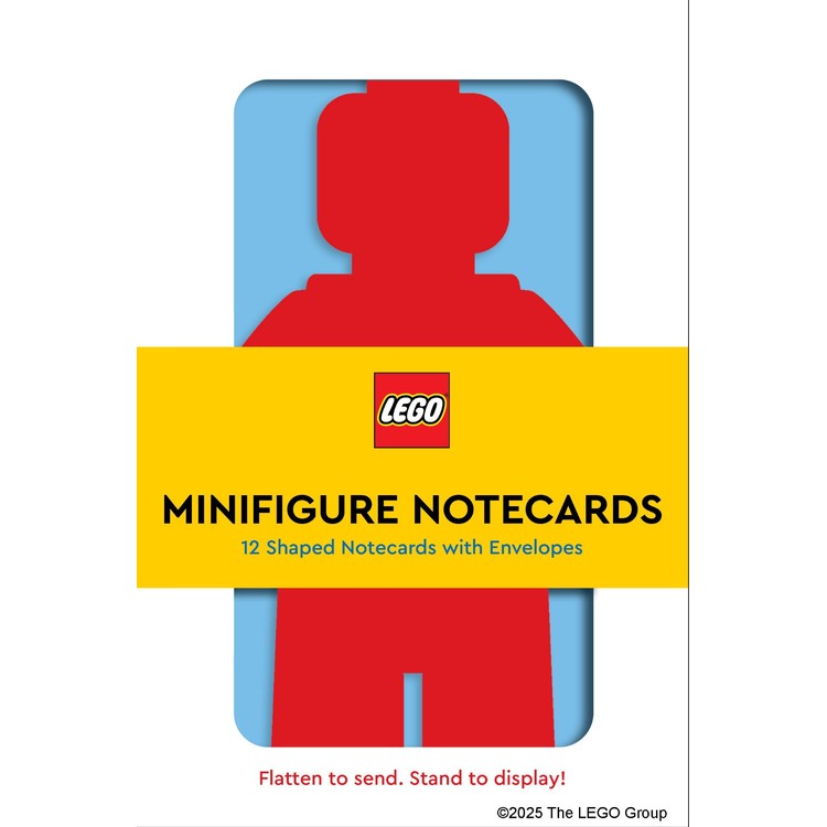 Minifigure Notecards: 12 Shaped Notecards with Envelopes