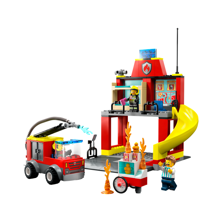 Fire Station and Fire Truck