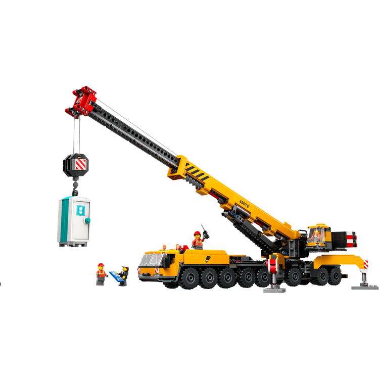 Yellow Mobile Construction Crane
