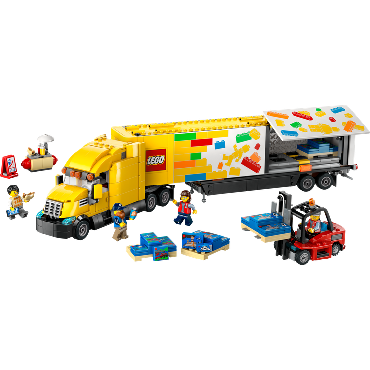 Yellow Delivery Truck