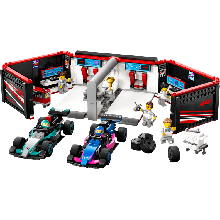 F1 Garage & Mercedes-AMG & Alpine Cars