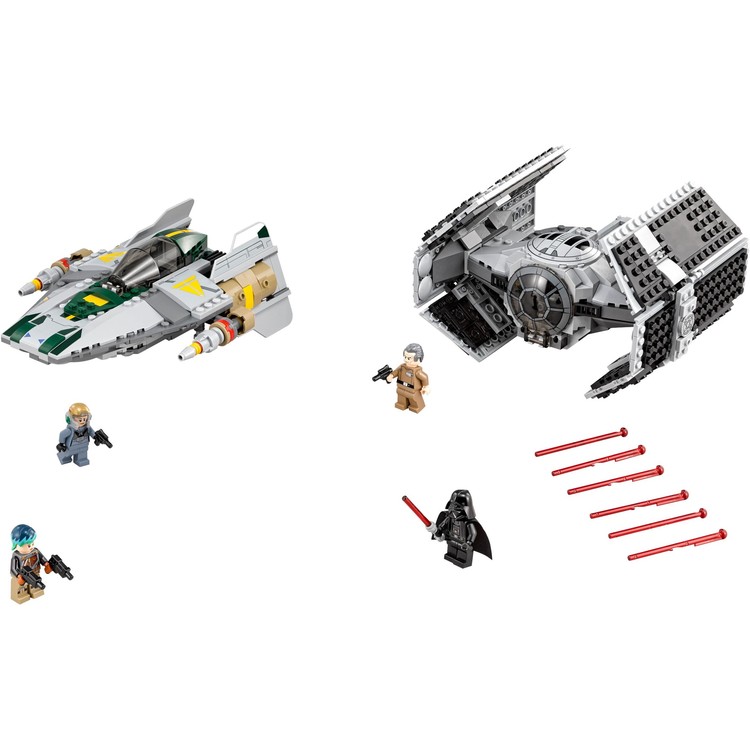 Vader's TIE Advanced vs. A-Wing Starfighter