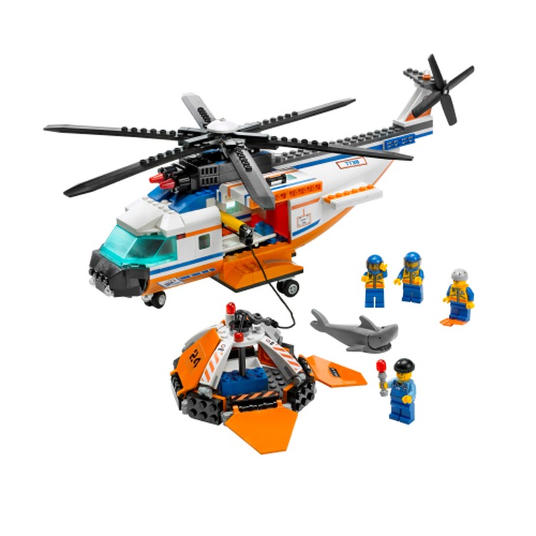 Coast Guard Helicopter and Life Raft