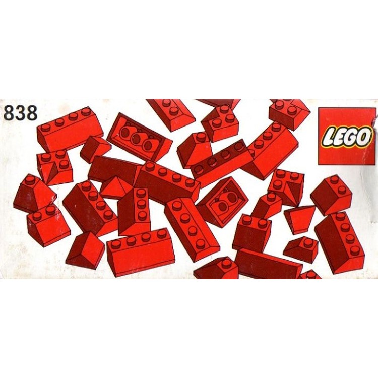 Red Roof Bricks Parts Pack, 45 Degree