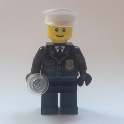Policeman, Light Up Flashlight [Complete Assembly]