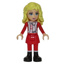 Ewa - Santa Jacket, Red Skirt