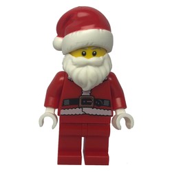 Santa, Coat and Belt, Plain Red Legs, Santa Hat (3626c Head)