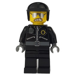 Bad Cop / Good Cop with Wide Angry Mouth and Clenched Teeth
